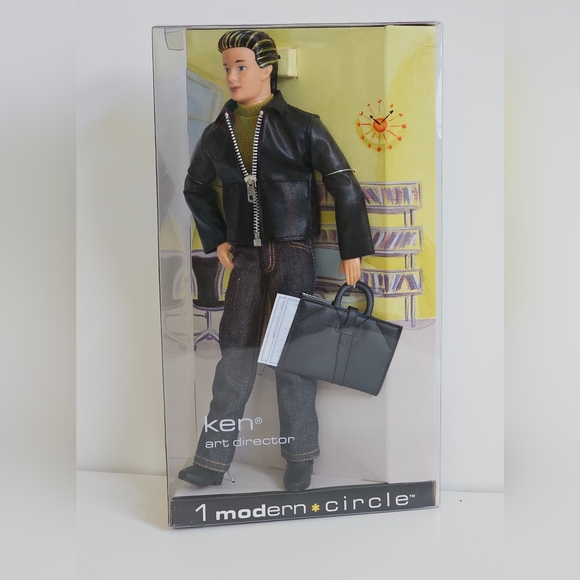 Barbie Ken Art Director By 1 Modern Circle in Triangular Box FM_B2524_NRFB 2003